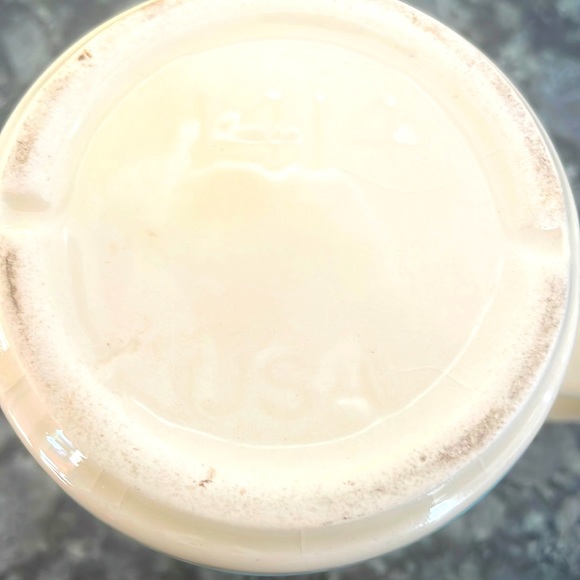 Cute Vintage 70’s McCoy Blue/Pink Stripe Creamer - Picture 4 of 5